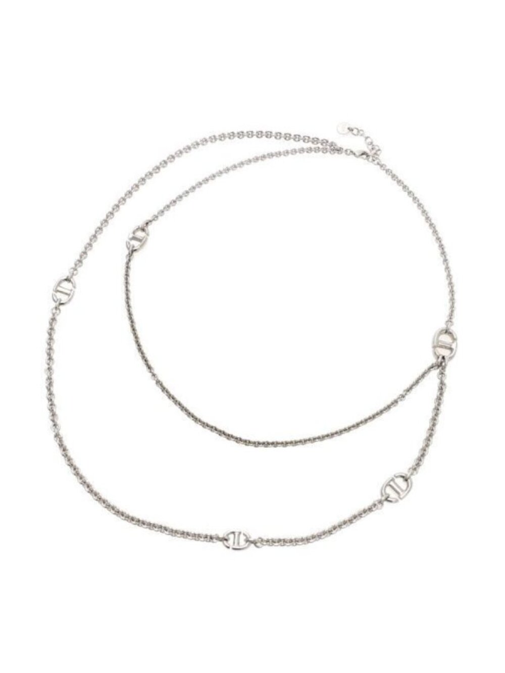 Dior CD Navy Double Necklace